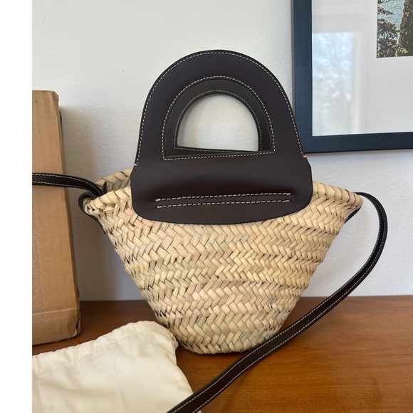 NWT • HEREU • Limited Edition Spain Cabas Straw Leather Tote Crossbody Bag - Picture 4 of 10